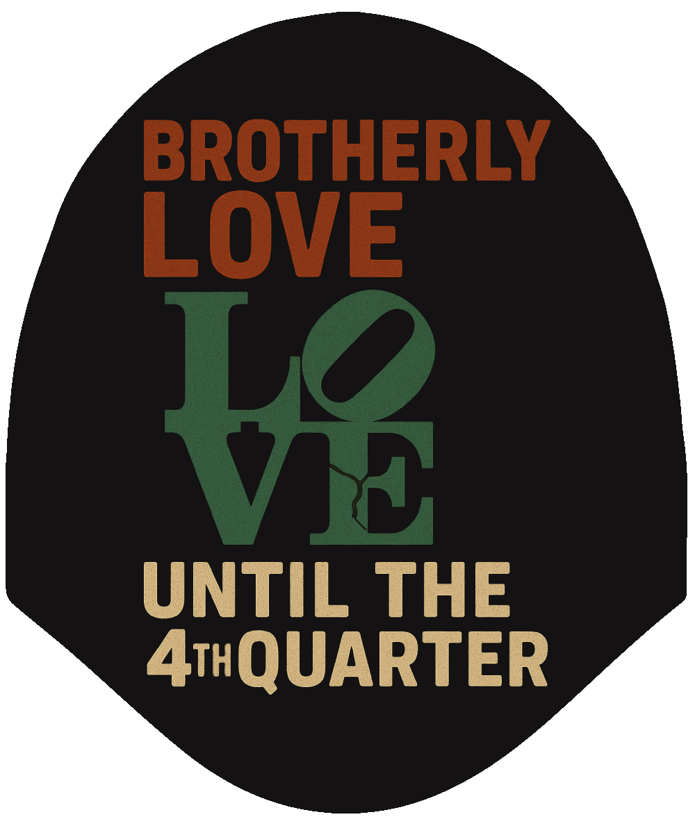 Football - Brotherly Love Until the 4th Quarter Car Headrest Cover by HeadzRest