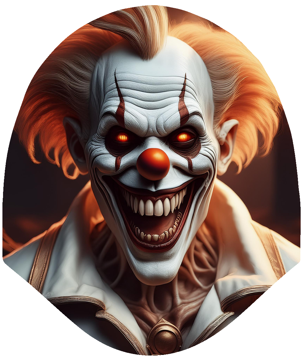 Halloween - Chuckles Creepy Clown Car Headrest Cover by HeadzRest