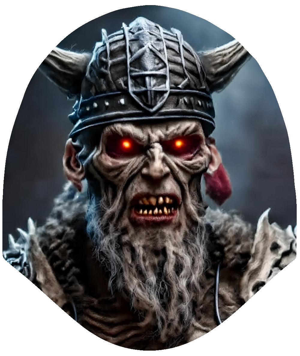 Viking Fury – Warrior Skull Car Headrest Cover by HeadzRest