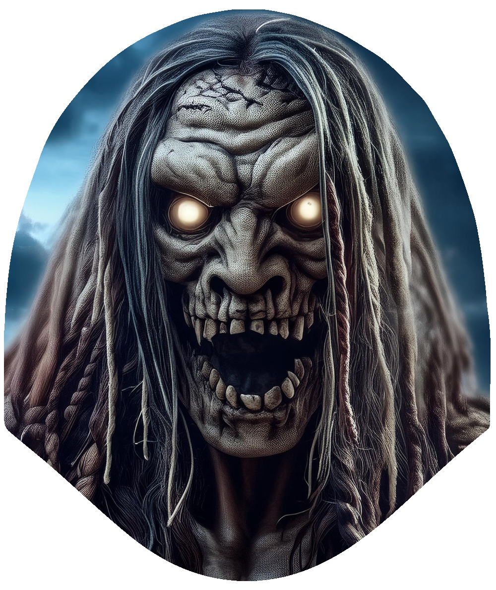 Halloween - Skull Dreadlock Horror Car Headrest Cover by HeadzRest