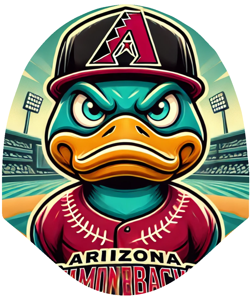 Duck Baseball - Diamondbacks Inspired Car Headrest Cover by HeadzRest