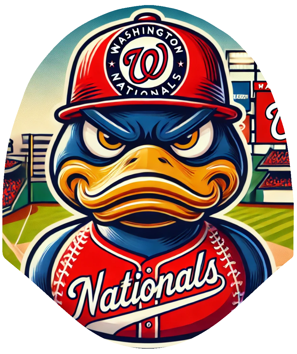 Duck Baseball - Nationals Inspired Car Headrest Cover by HeadzRest