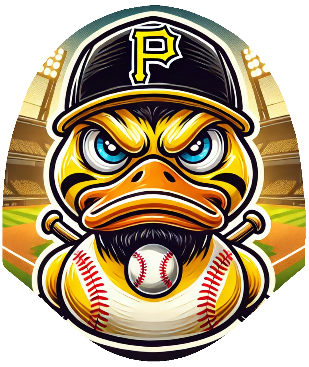 Duck Baseball - Pirates Inspired Car Headrest Cover by HeadzRest
