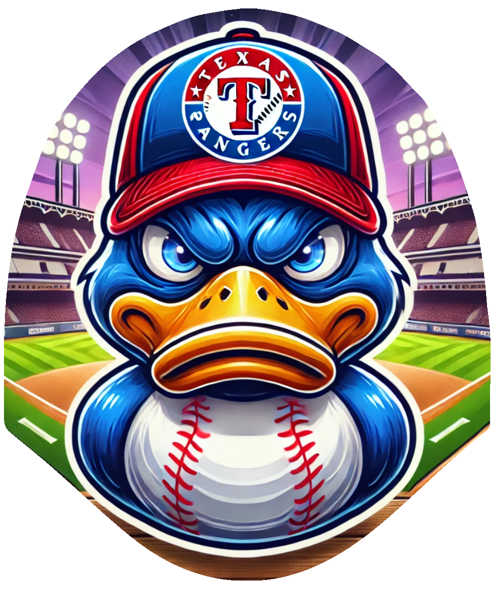 Duck – Baseball Rangers Car Headrest Cover by HeadzRest
