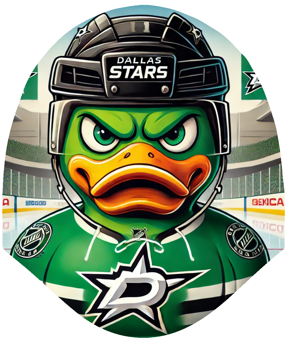 Duck Hockey - Stars Car Headrest Cover by HeadzRest