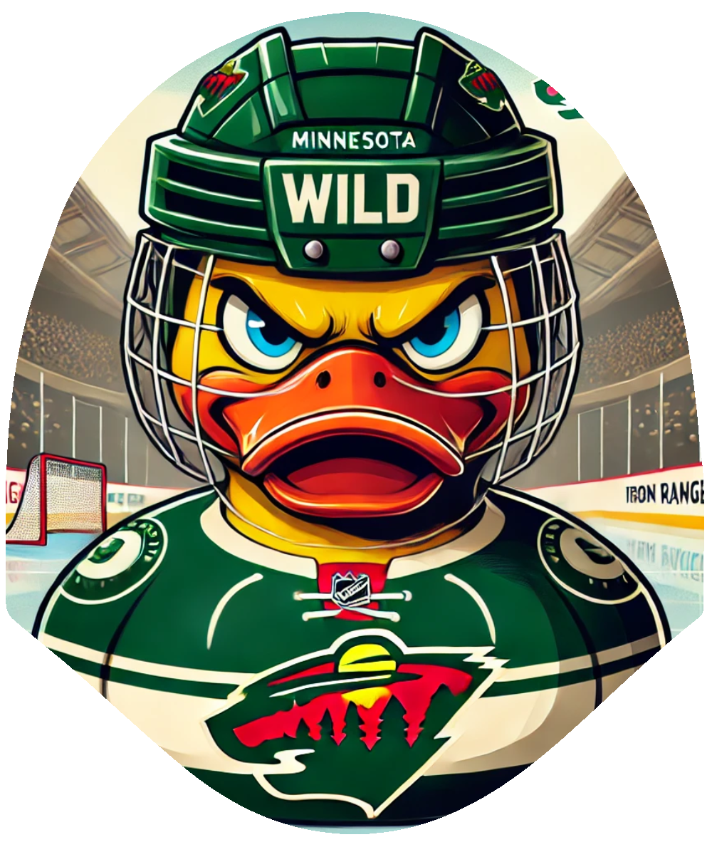 Duck Hockey Wilds – Personalised Car Headrest Cover for Sports Fans
