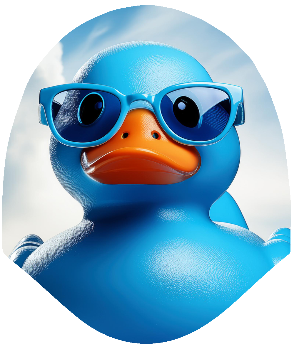 Duck – Jeep Blue Car Headrest Cover by HeadzRest
