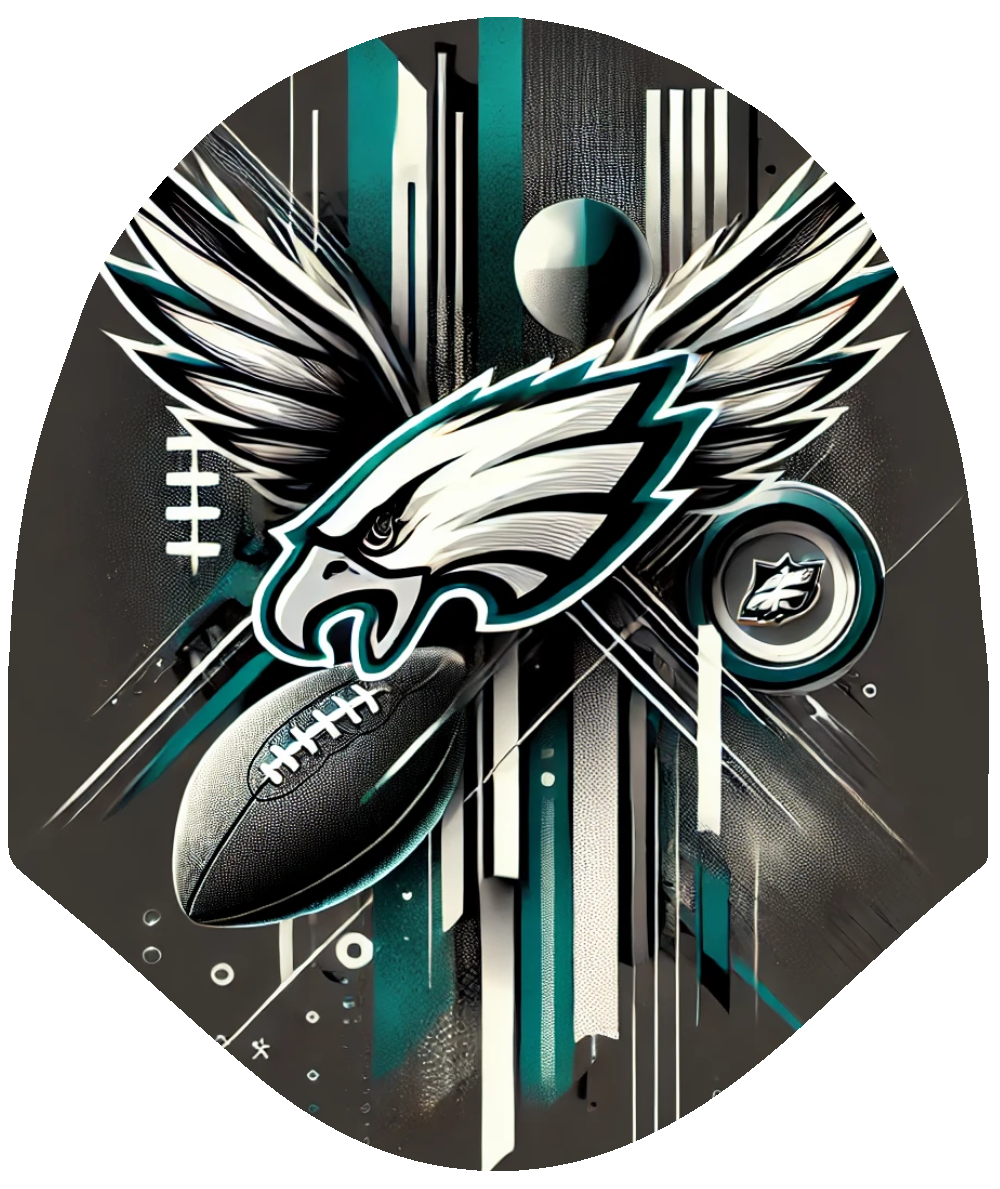 Eagles & Football Car Headrest Cover by HeadzRest