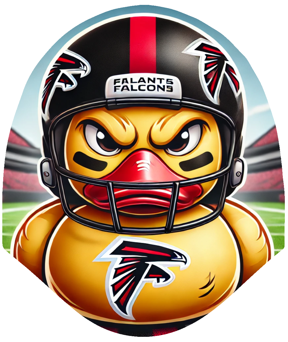 Duck Football - Falcons Car Headrest Cover by HeadzRest