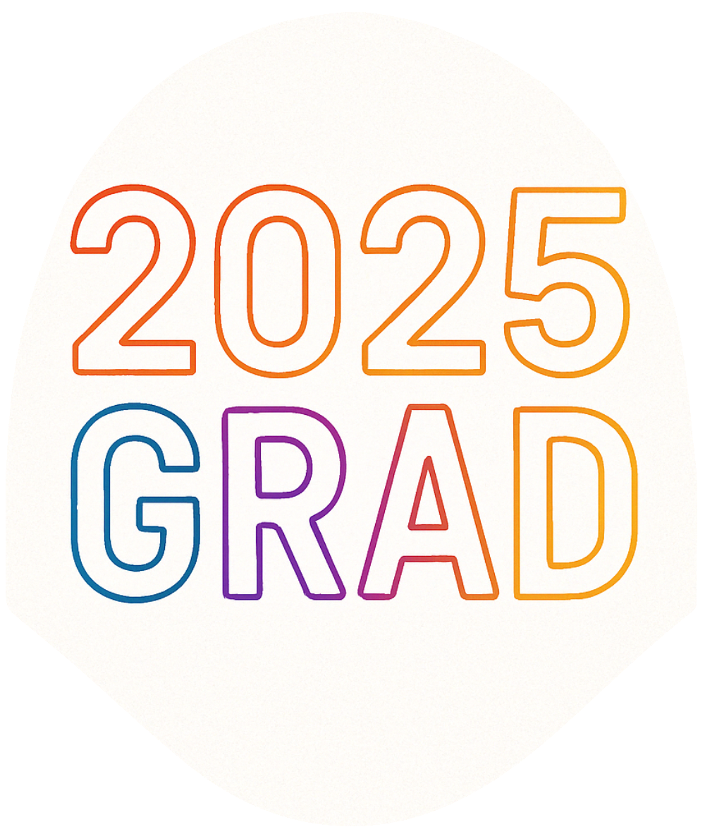 Class of 2025 - Multicolor Graduation Car Headrest Cover by HeadzRest