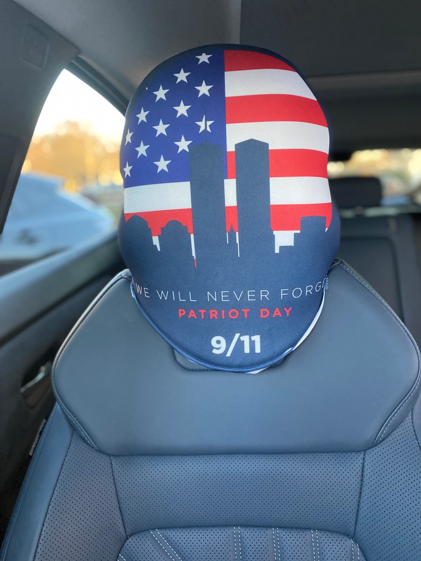 Patriotic - 911 Tribute - Car Headrest Cover by HeadzRest