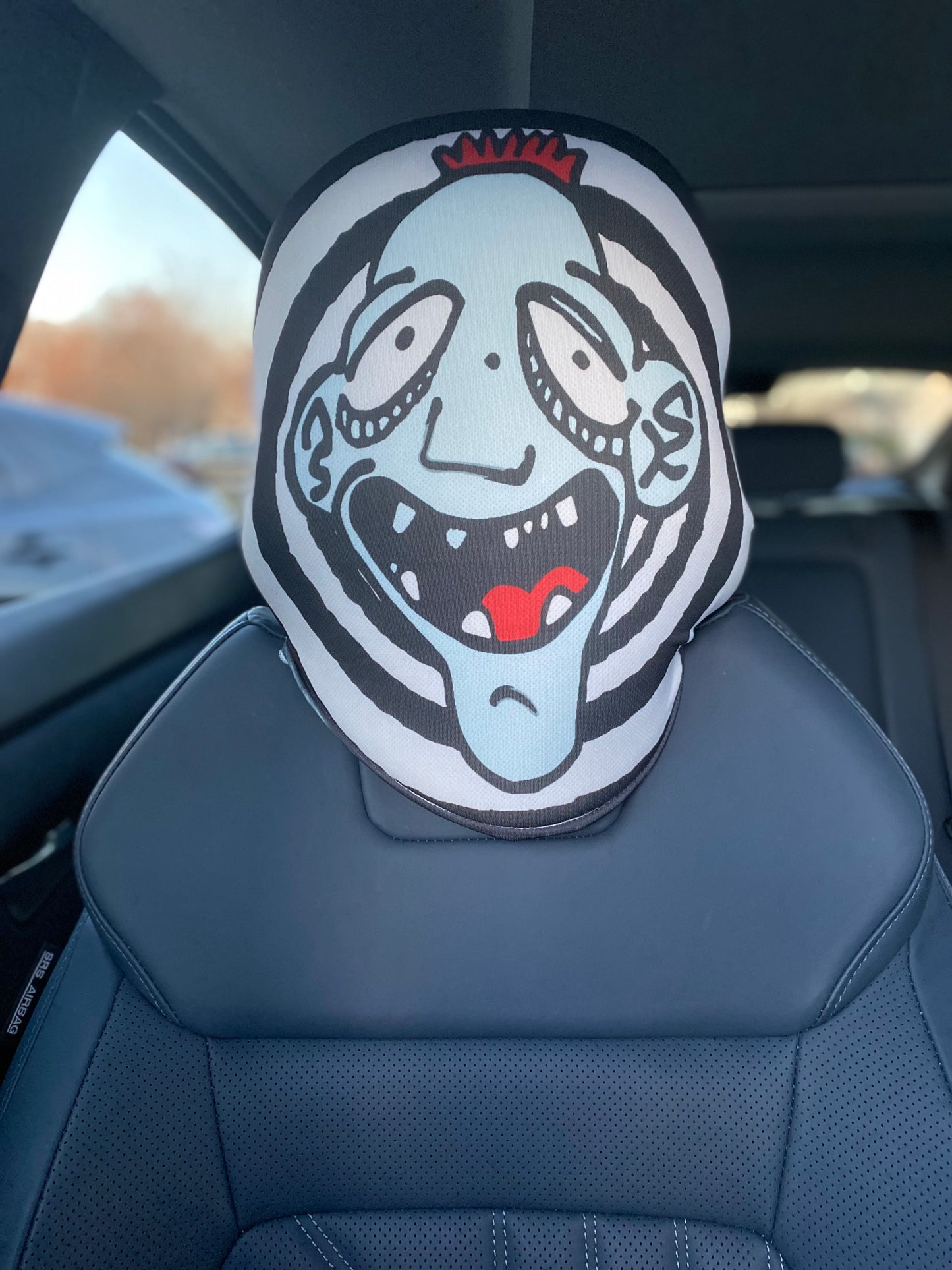 Drewfus – Cartoon Character Car Headrest Cover by HeadzRest