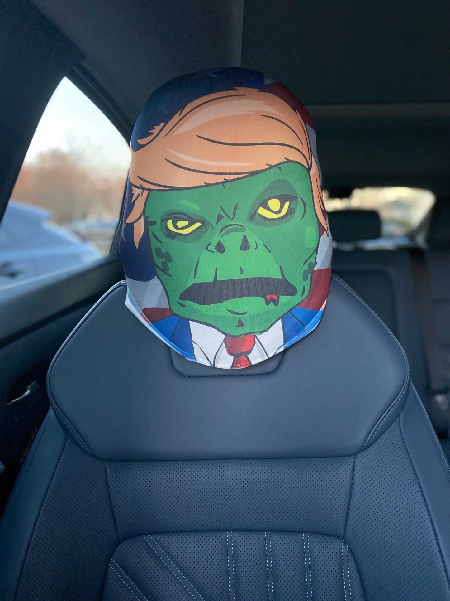 Parody - Alien Commander – Reptilian Political Headrest Cover by HeadzRest