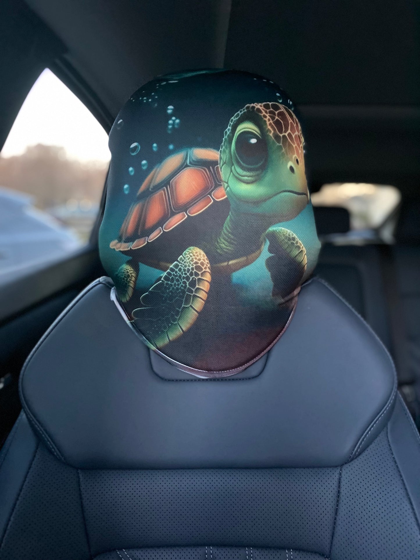 Sea Turtle – Underwater Adventure Car Headrest Cover by HeadzRest