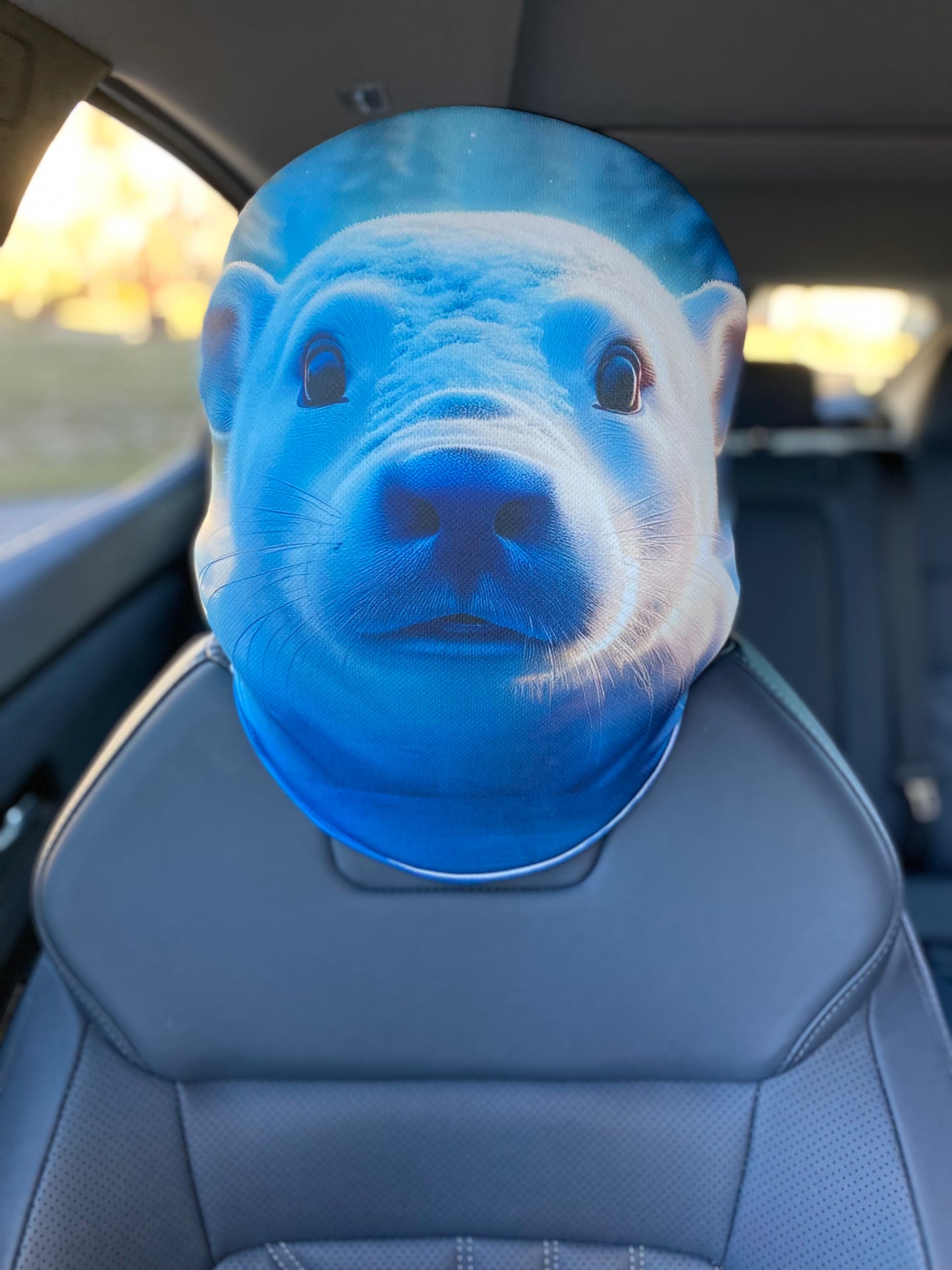 Polar Bear – Arctic Style Car Headrest Cover by HeadzRest