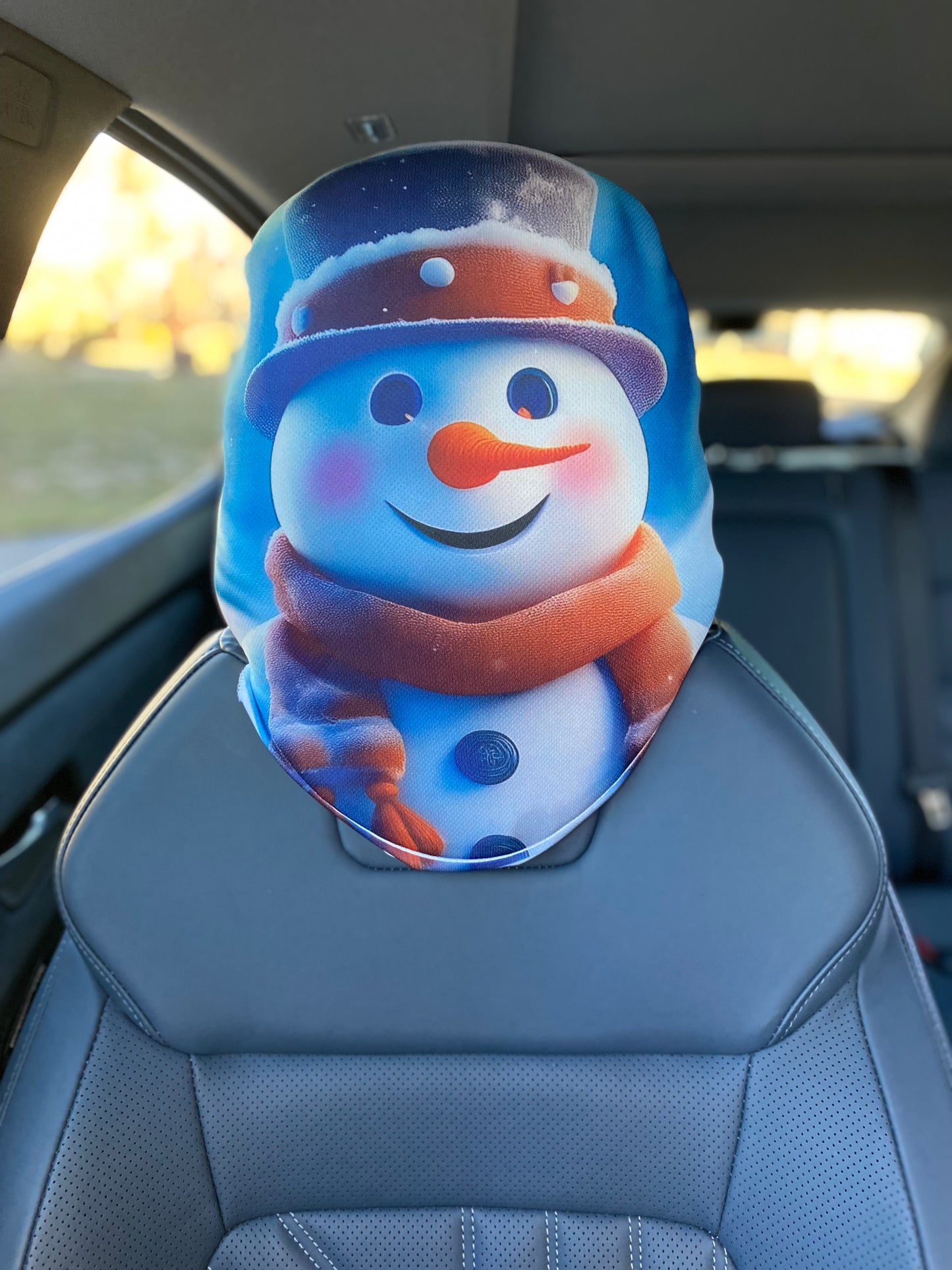 Frosty the Snowman – Holiday Car Headrest Cover by HeadzRest