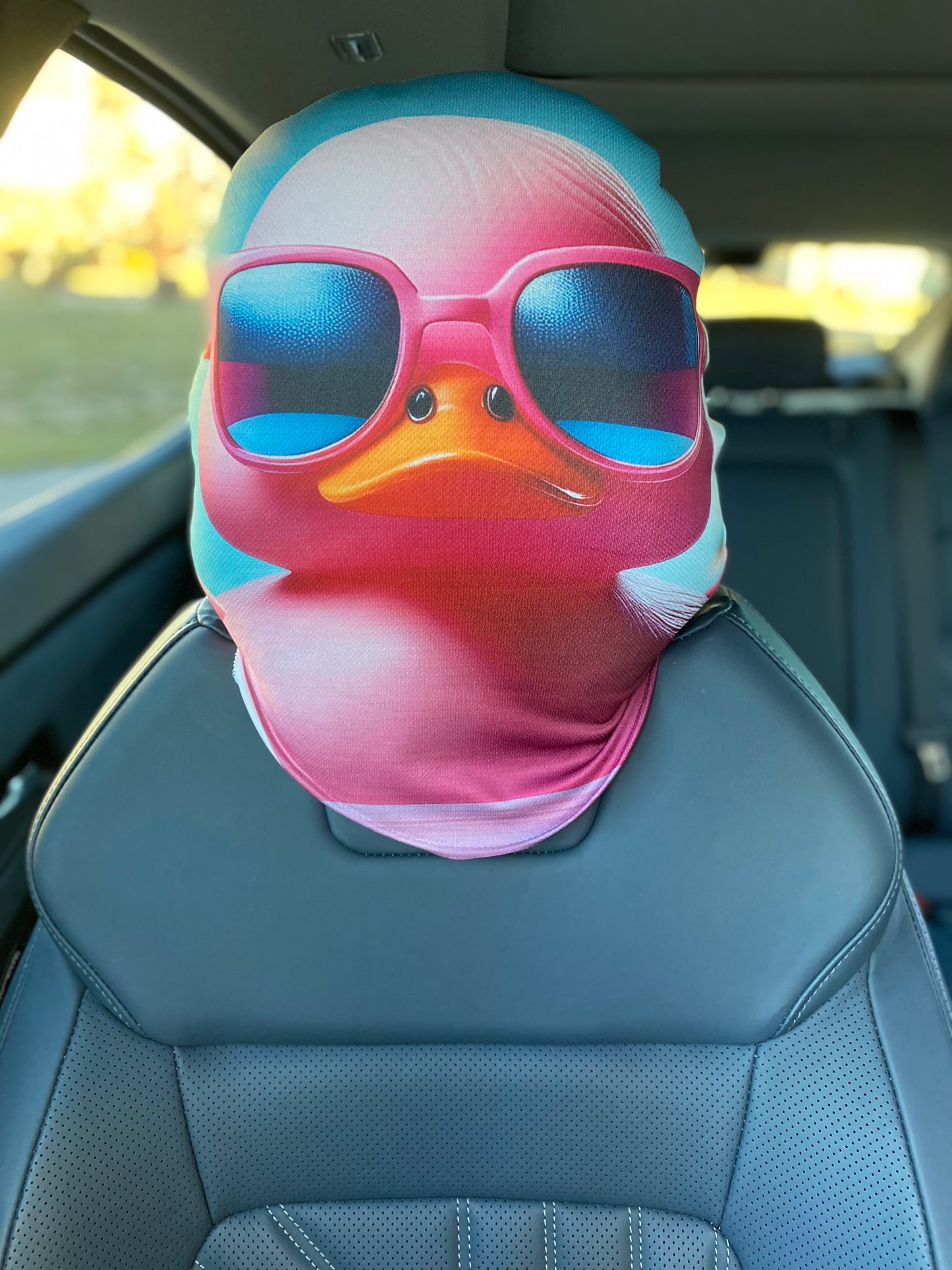 Duck – Jeep Pink Car Headrest Cover by HeadzRest