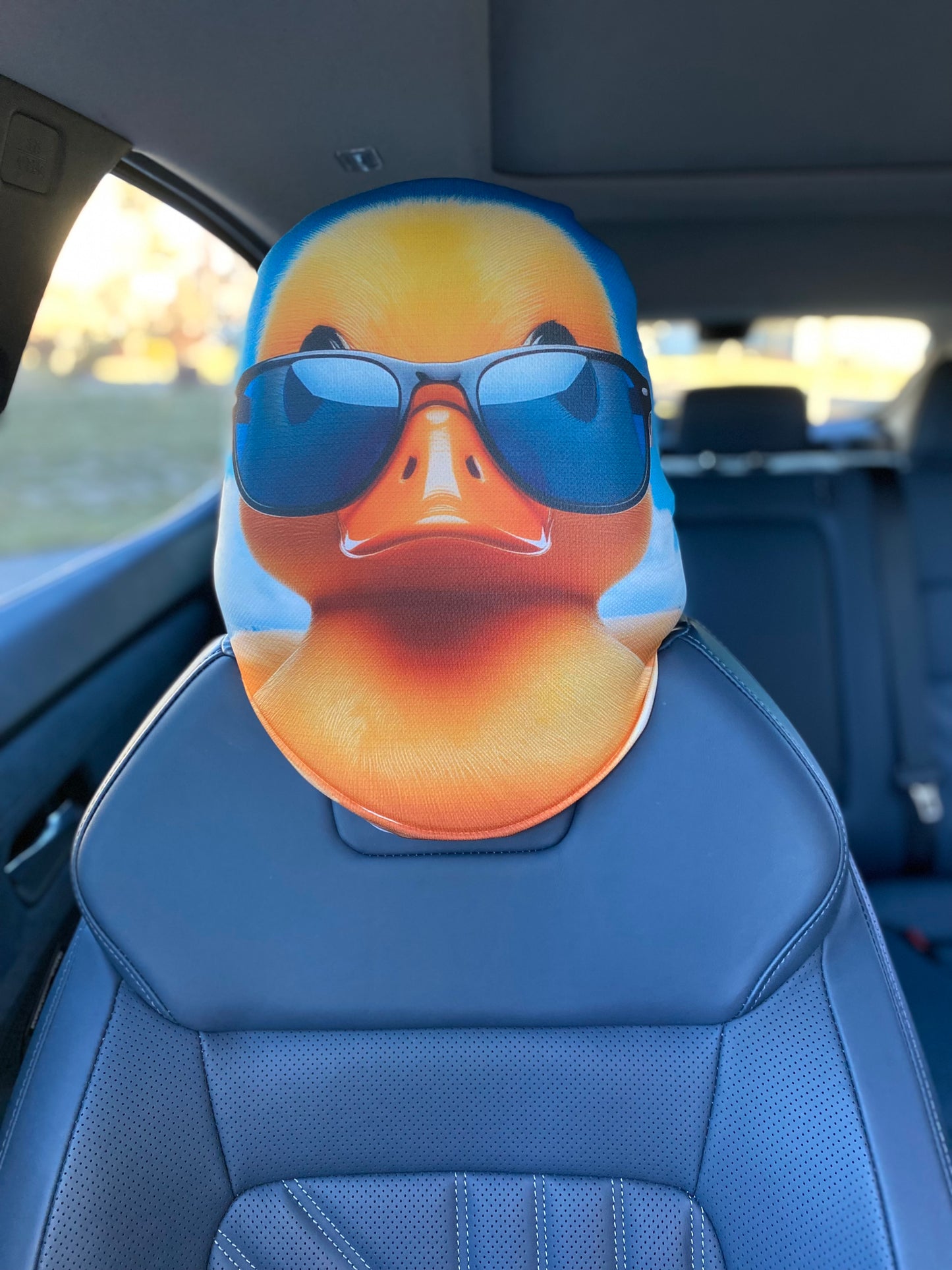 Duck – Jeep Yellow Car Headrest Cover by HeadzRest