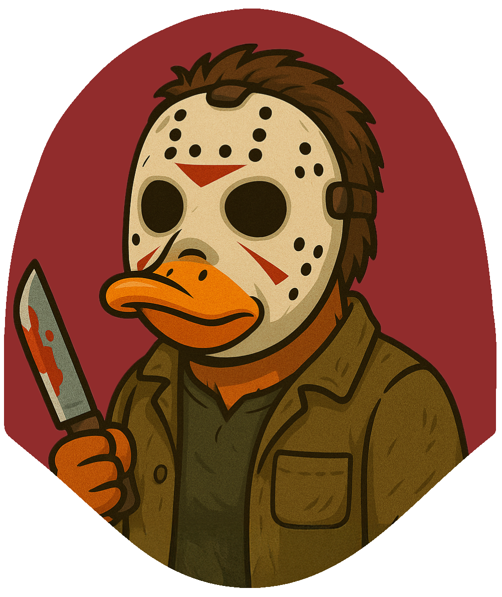 Halloween - Jason Inspired Duck Car Headrest Cover by HeadzRest