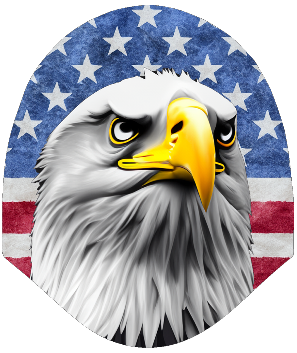 Patriotic Eagle – USA Pride Car Headrest Cover by HeadzRest