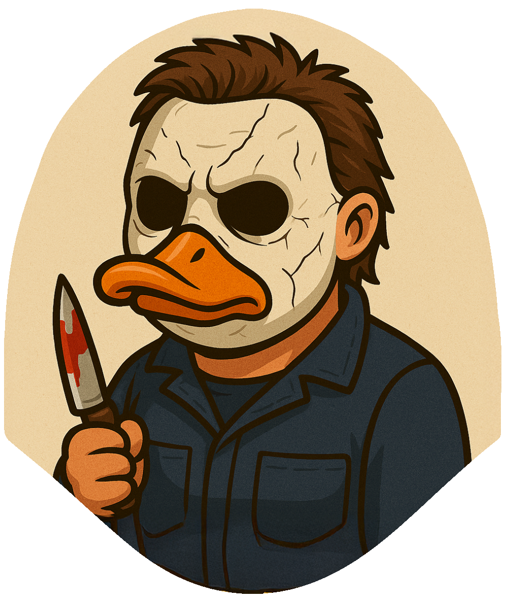 Halloween - Michael Myers Inspired Duck Car Headrest Cover by HeadzRest