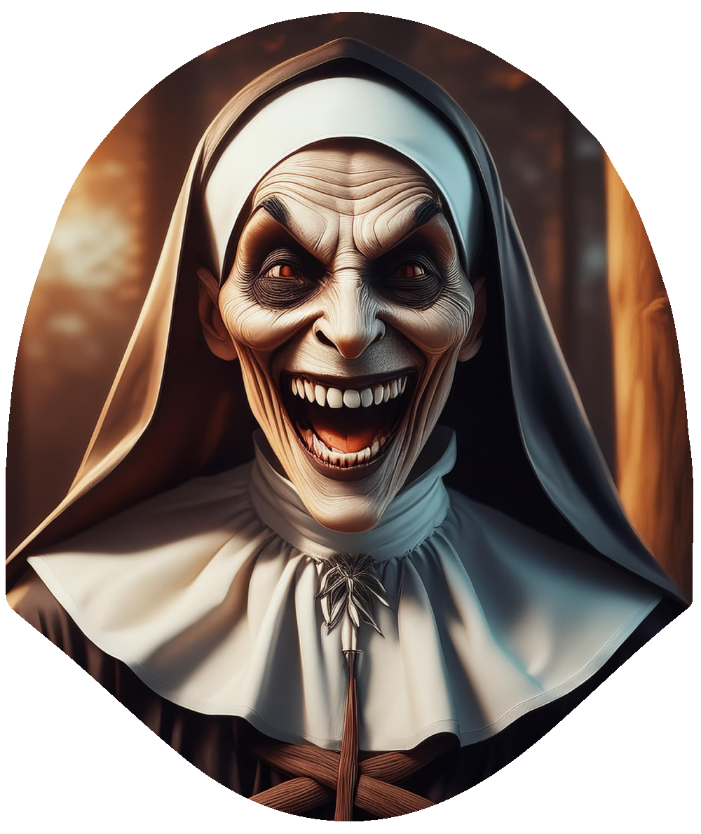 Twisted Sister – Scary Nun Car Headrest Cover by HeadzRest