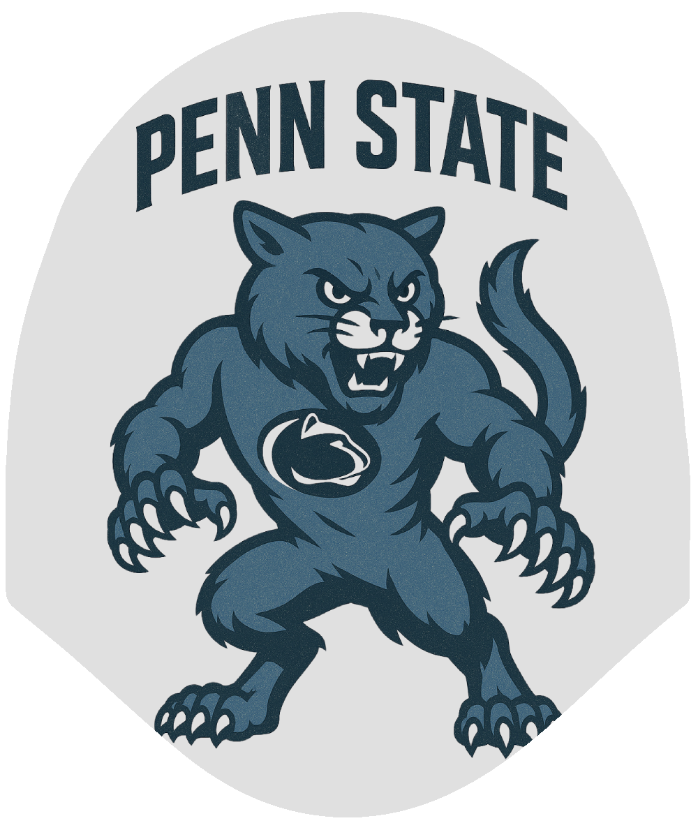 College - Penn State Nittany Lion Car Headrest Cover by HeadzRest