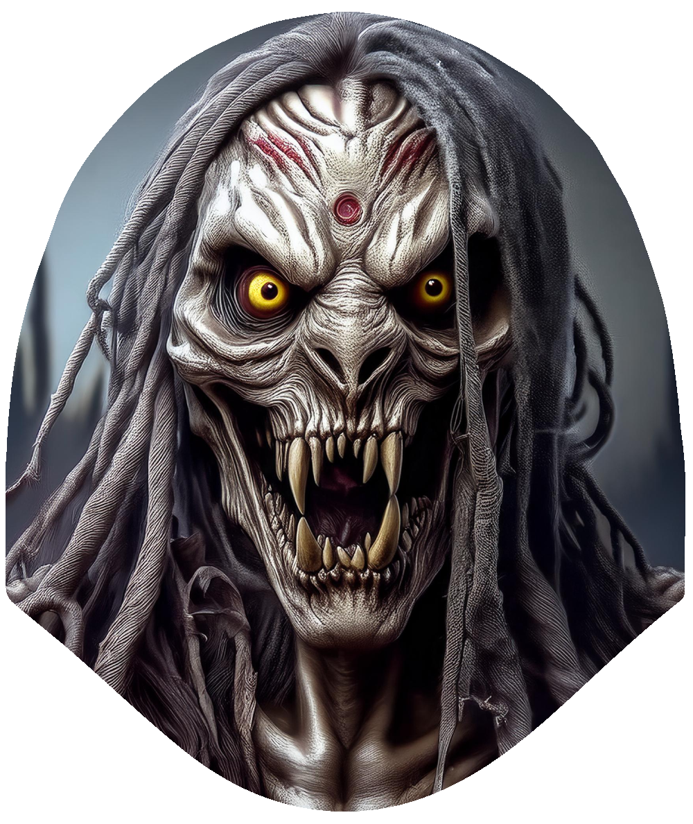 Halloween - Skull Dreadlock Horror Car Headrest Cover by HeadzRest