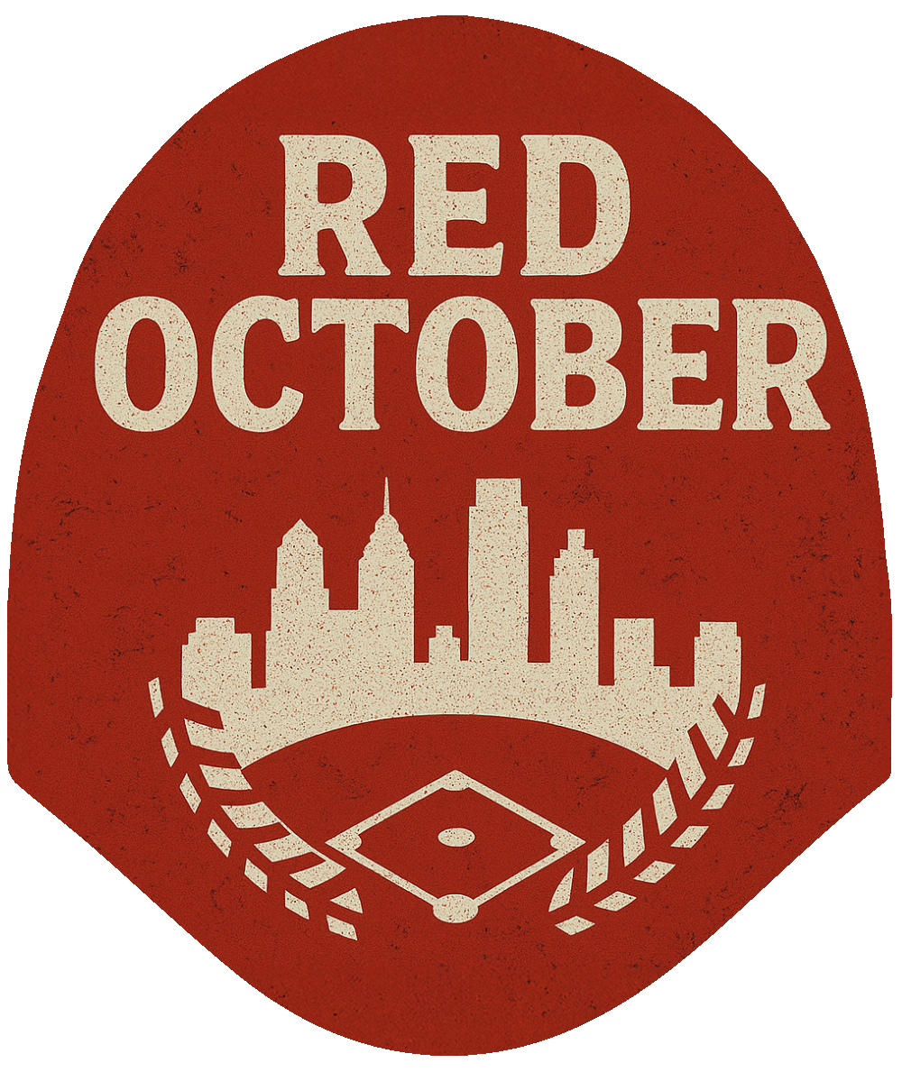 Red October – Baseball Skyline Car Headrest Cover by HeadzRest