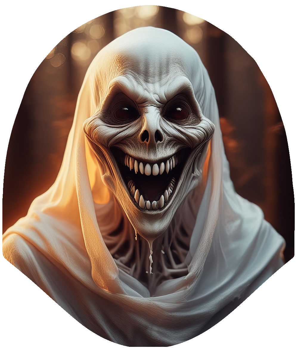 Phantom Grin – Haunted Spirit Car Headrest Cover by HeadzRest