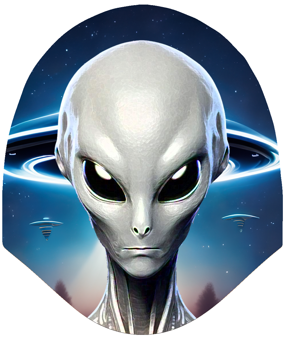 Galactic Visitor – Alien Car Headrest Cover by HeadzRest