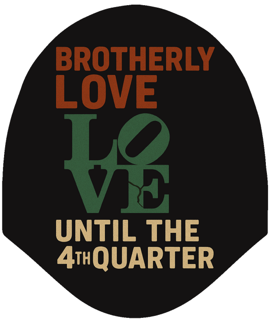 Football - Brotherly Love Until the 4th Quarter Car Headrest Cover by HeadzRest
