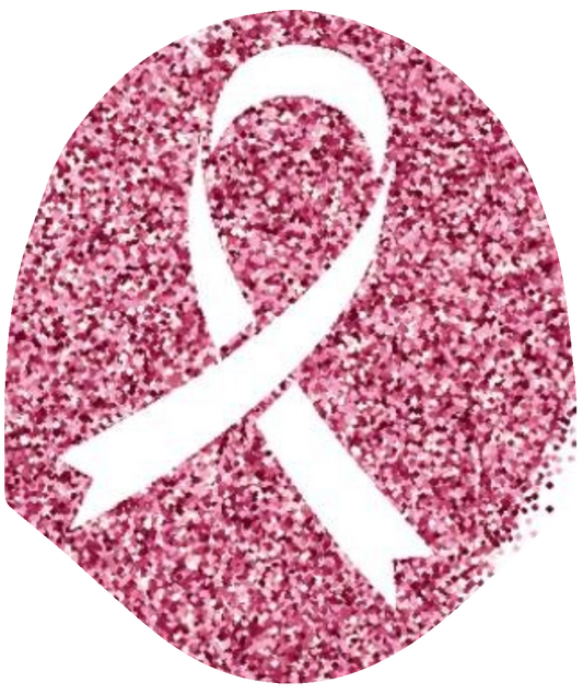 Awareness - BCA Glitter Ribbon Heart – Car Headrest Cover by HeadzRest