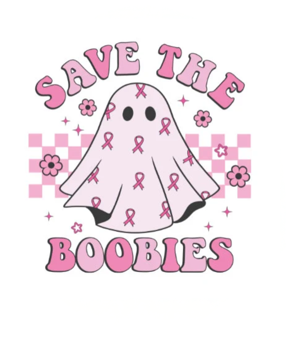 Awareness - BCA Save the Boobies – Spooky Car Headrest Cover by HeadzRest