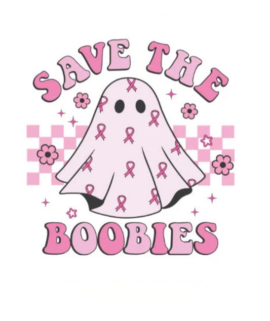Awareness - BCA Save the Boobies – Spooky Car Headrest Cover by HeadzRest