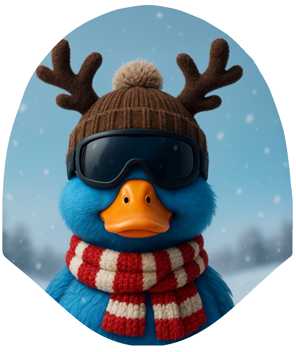 Holiday Duck - Reindeer Car Headrest Cover by HeadzRest