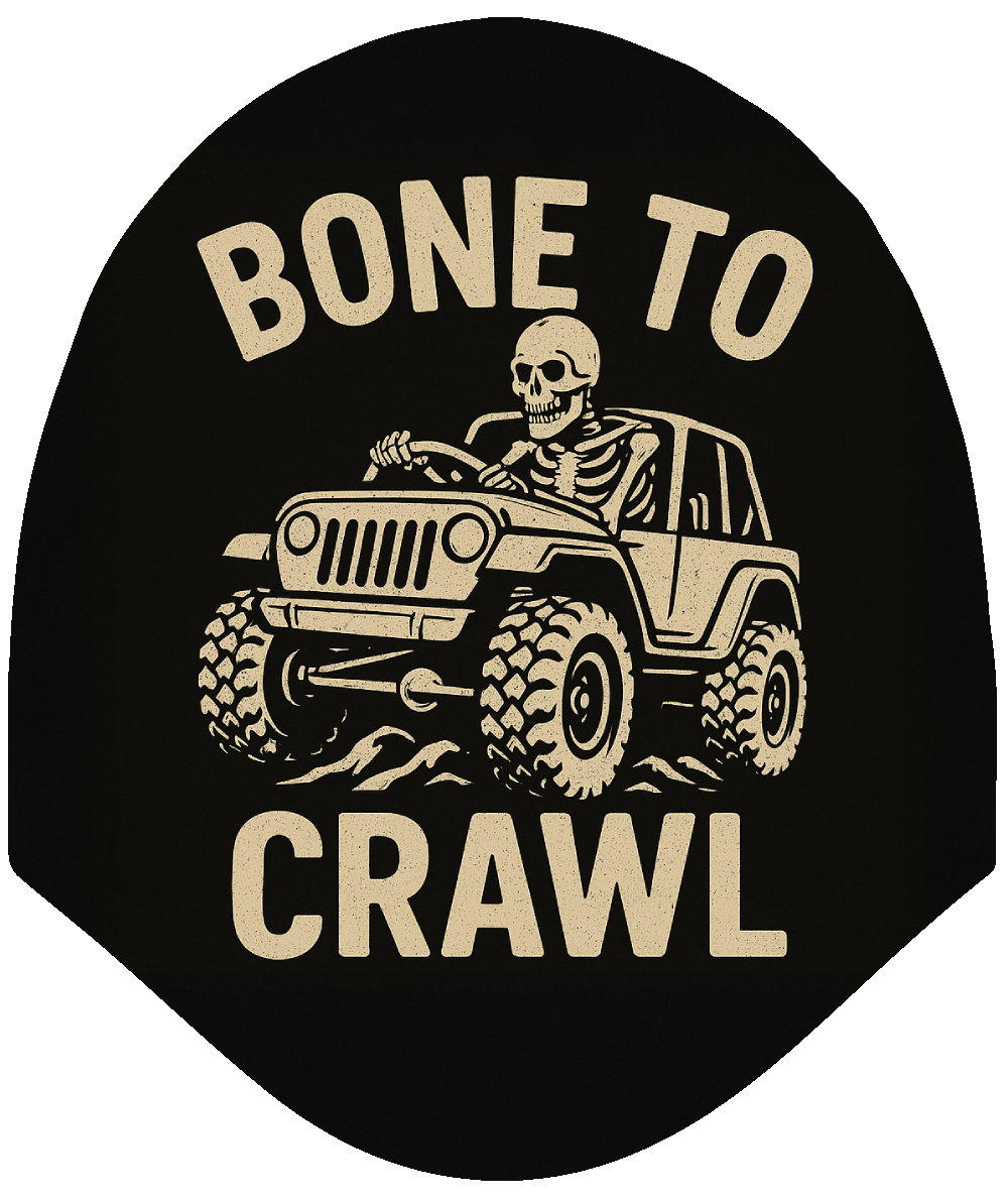 Jeepin - Bone to Crawl Skeleton Off-Road Headrest Cover by HeadzRest