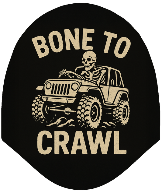 Jeepin - Bone to Crawl Skeleton Off-Road Headrest Cover by HeadzRest