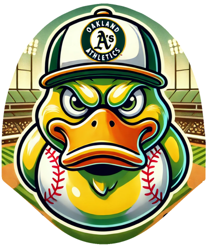 Duck – Baseball A’s Inspired Car Headrest Cover by HeadzRest