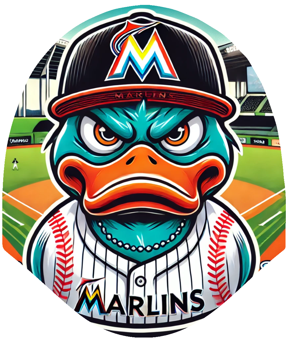 Duck – Baseball Marlins Car Headrest Cover by HeadzRest
