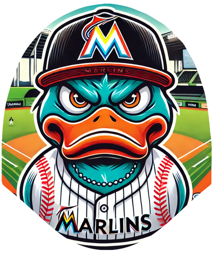 Duck – Baseball Marlins Car Headrest Cover by HeadzRest
