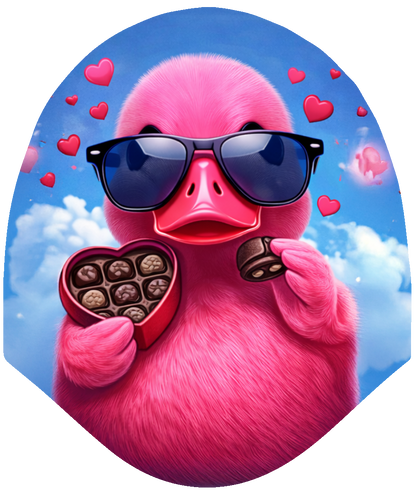Duck Valentines – Chocolates for You Car Headrest Cover by HeadzRest
