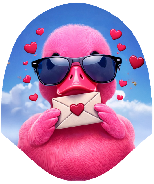 Duck Valentines – Sealed With Love Car Headrest Cover by HeadzRest