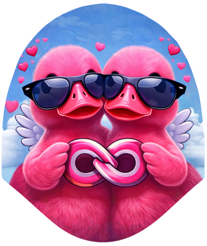 Duck Valentines – Forever & Always Car Headrest Cover by HeadzRest