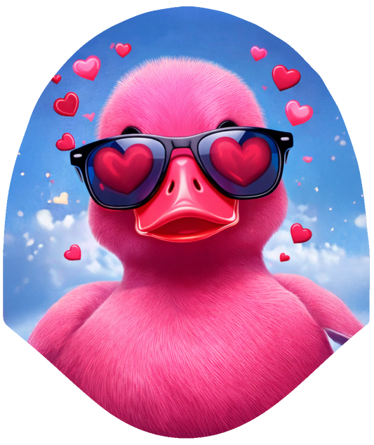 Duck Valentines – Sunnie’s Car Headrest Cover by HeadzRest