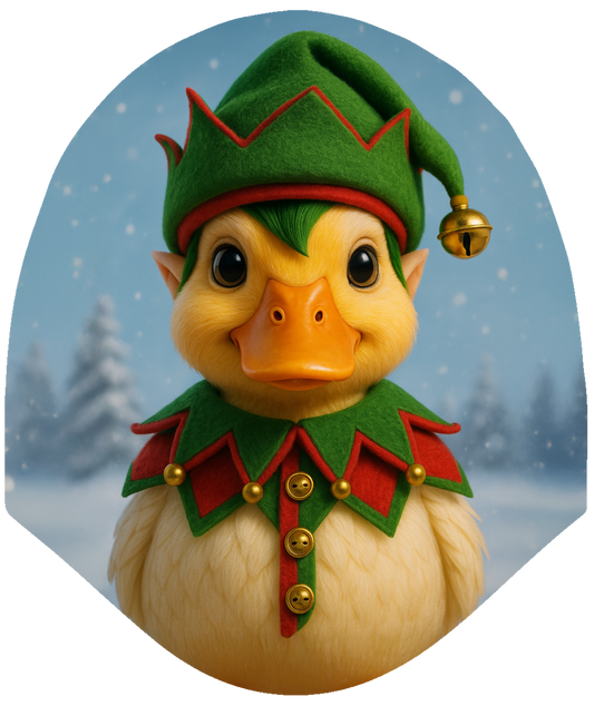 Holiday Duck - Elf Car Headrest Cover by HeadzRest