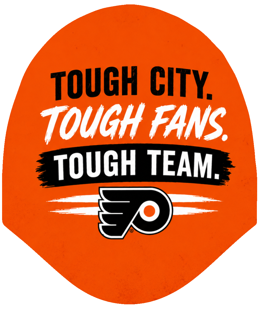 Flyers – Tough City. Tough Fans. Tough Team. Car Headrest Cover by HeadzRest