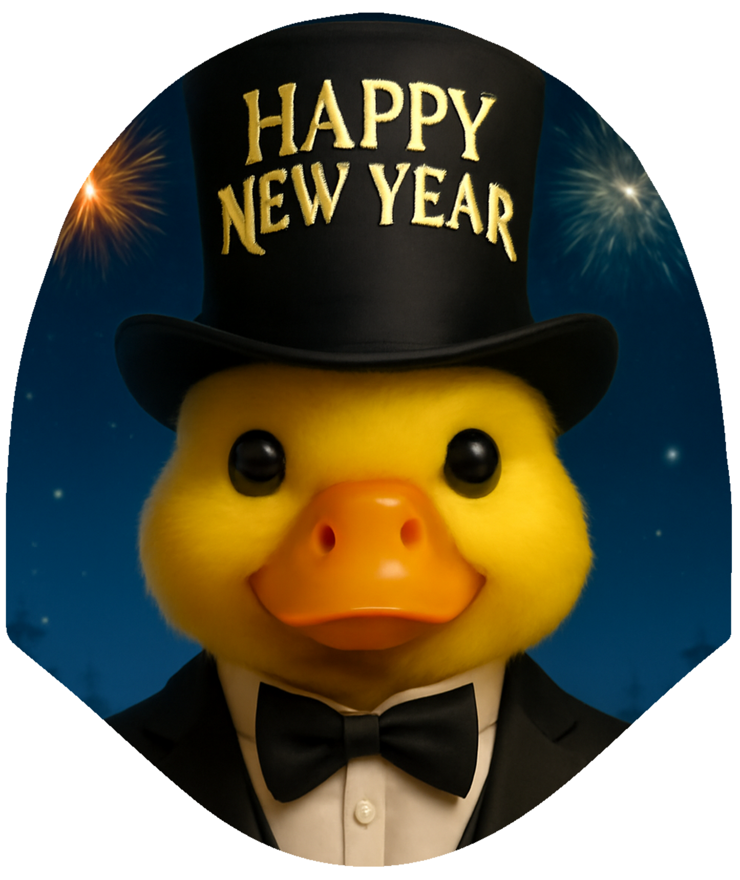 Holiday Duck - Happy New Year Car Headrest Cover by HeadzRest