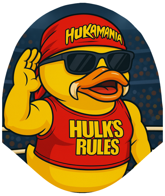 Duck - Wrestling Hulk Car Headrest Cover by HeadzRest