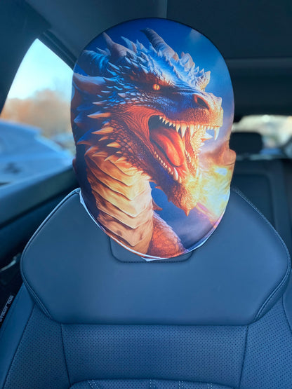 Dragon - Car Headrest Cover